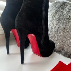 Almost New Christian Louboutin  Tall Suede Boots